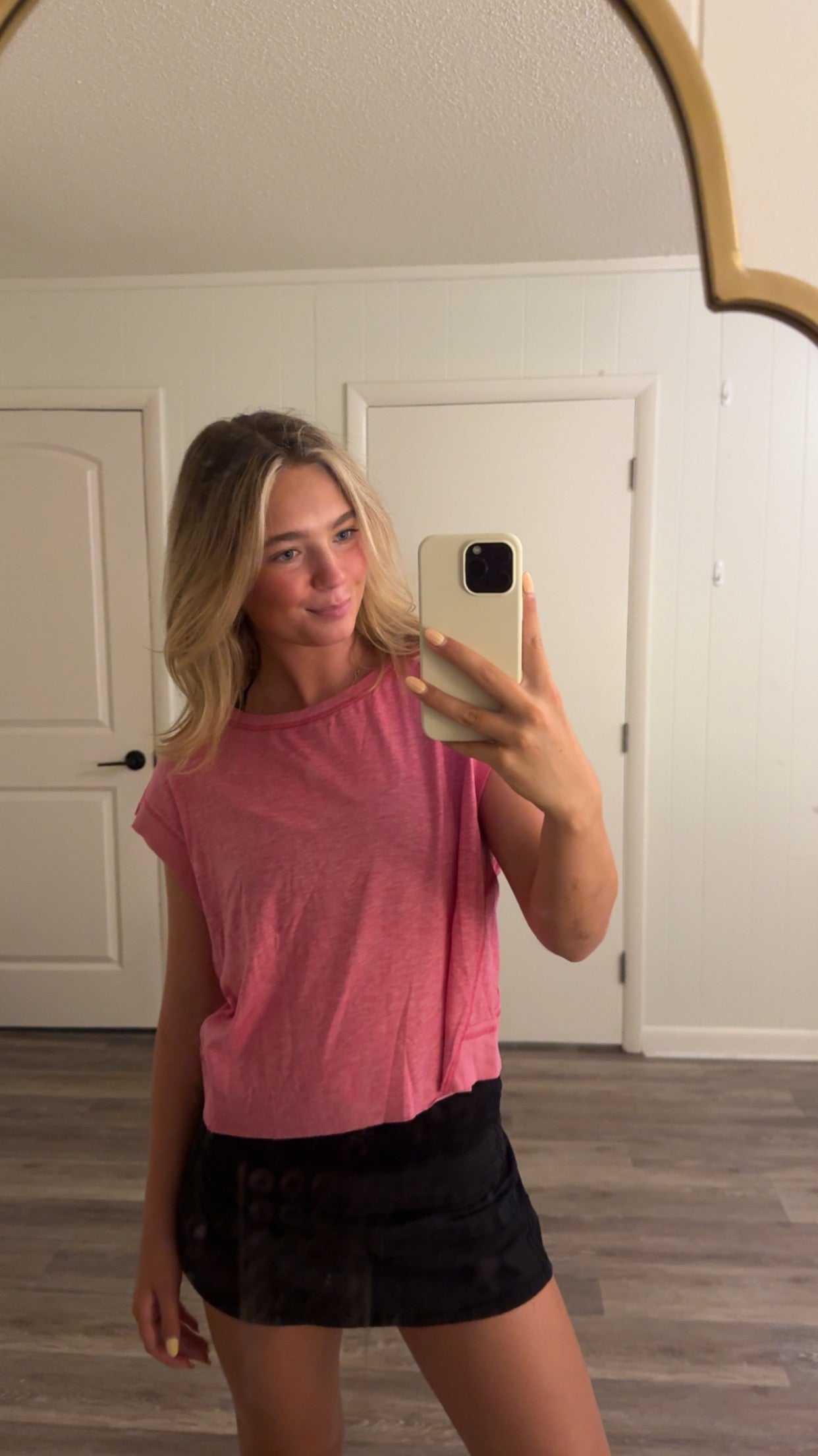 Pink Open Back Top